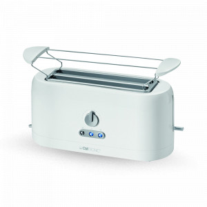 Тостер, пластик, нержавеющая сталь, белый, CLATRONIC, Германия, CLATRONIC (Германия)