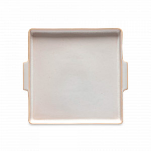 Блюдо квадратное с ручками DUNE PATH, 22.4 х 20.7 см, керамика, кремовый, серия Notos, COSTA NOVA, Португалия, Notos COSTA NOVA