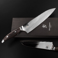 Нож кухонный, поварской Шеф, 20.0 см, 72 слоя, серия Shun Nagare, KAI, Япония_00811190058417171178.jpg