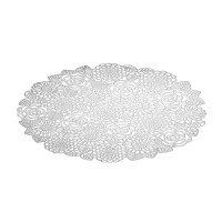 Салфетка подстановочная круглая, 38 см, ПВХ, серебристый, серия Rose, DECOR DE TABLE, Россия_00814920045715806705.jpg