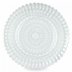 Блюдо круглое Barrocco, 33.5 см, стекло, серия Helios, LE COQ, Италия, Блюда сервировочные