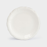 Сервиз обеденный на 6 персон, 18 предметов, фарфор, белый с серебристым кантом, серия Dynasty, ANNA LAFARG, Китай_00822620051092228128.jpg