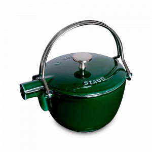 Чайник , 1,15 л, 16,5 см, чугун, зеленый базилик, серия La Cocotte, STAUB, Франция, Чайники STAUB