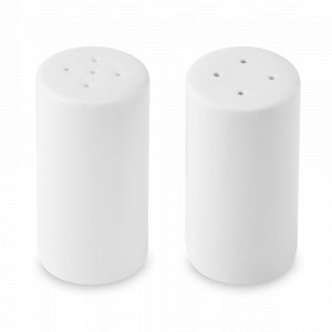 Набор из солонки и перечницы, 8 см, фарфор, белый, серия Mikasa Hampton, KITCHEN CRAFT, Великобритания, Солонки и перечницы