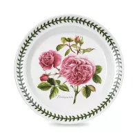Тарелка десертная «Роза Портмейрион», 20 см, фаянс, белый, декор, серия Botanic Roses, PORTMEIRION, Великобритания, 
