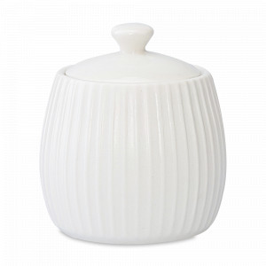 Сахарница Dual Glazing, 200 мл, фарфор, белый, серия Soft Ripples, LIBERTY JONES, Россия, Сахарницы