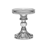 Подсвечник со съемной чашей Ле Классик, 12 см, стекло, серия Art Deco, DECOR DE TABLE, Россия