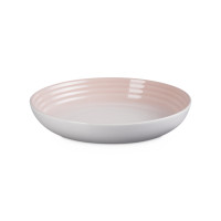 Тарелка суповая, 22 см, каменная керамика, розовый, серия Shell Pink, LE CREUSET, Франция