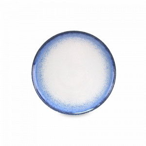 Тарелка обеденная, 27 см, керамика, белый, синий, серия Sardinhas, COSTA NOVA, Португалия, Тарелки обеденные