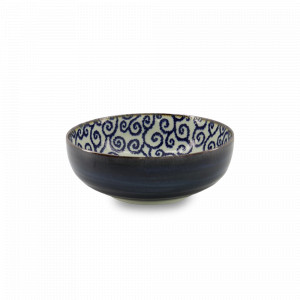 Салатник , 21.5 см, 1.85 л, фарфор, белый, синий, серия Ten Karakusa, TOKYO DESIGN, Нидерланды, Салатники, чаши сервировочные