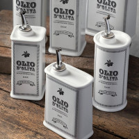 Бутылка для масла, 500 мл, керамика, белый, серия Oliere Vintage, NUOVA CER, Италия_00811680043221714852.jpg