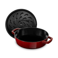 Сотейник с крышкой, 24 см, чугун, вишневый, серия La Cocotte, STAUB, Франция_00795630065655273635.jpg