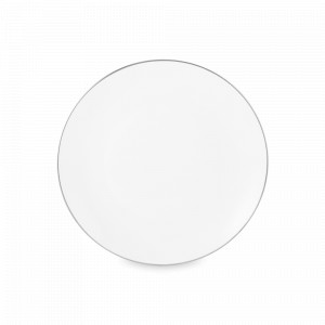 Тарелка десертная, 19 см, фарфор, белый с серебристым кантом, серия White Platinum, MAXWELL WILLIAMS, Австралия, Тарелки