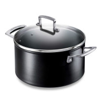 Кастрюля с антипригарным покрытием, 6 л, 24 см, алюминий, черный, LE CREUSET, Франция
