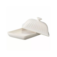 Маслёнка , 11,5 х 16 х 8 см, фарфор, белый, серия Kitchen Spirit, TKANO, Россия_00810420046161513653.jpg