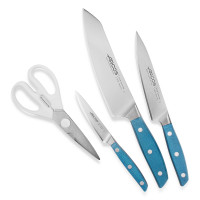 Набор кухонных ножей 3 шт.+ ножницы, в белой деревянной подставке, серия Brooklyn, ARCOS, Испания_00813620053666018417.jpg