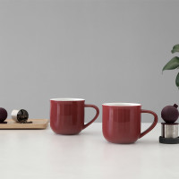 Набор из 2 кружек Eva, 350 мл, фарфор, бордовый, серия Minima, VIVA Scandinavia, Дания_00803020069890416476.jpg