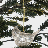 Украшение новогоднее - подвес Птица, 6 см, акрил, шампань, серия New Year, ANNA LAFARG, Китай_00821000056345652447.jpg