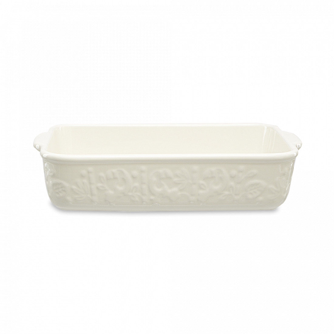 Блюдо для запекания, 30 х 19 см, керамика, кремовый, серия Birds of Paradise, LIBERTY JONES, Россия