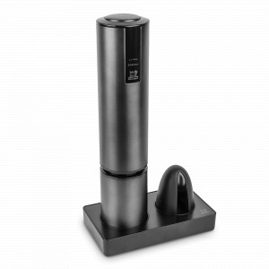 Штопор электрический с обрезателем фольги, 27 см, пластик, нержавеющая сталь, черный, серия Elis Touch, PEUGEOT VIN, Франция, PEUGEOT VIN (Франция)