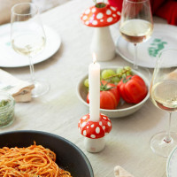 Подсвечник на одну свечу, 7.5 см, керамика, белый, серия Amanita, DOIY, Испания_00819740050510122072.jpg