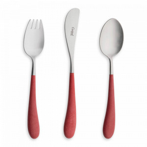 Набор детских столовых приборов, 3 предмета, нержавеющая сталь 18/10, серия Alice, CUTIPOL, Португалия, Детские наборы CUTIPOL