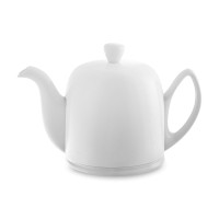 Чайник заварочный с колпаком, 700 мл, на 4 чашки, фарфор, нержавеющая сталь, белый, серия Salam, GUY DEGRENNE, Франция