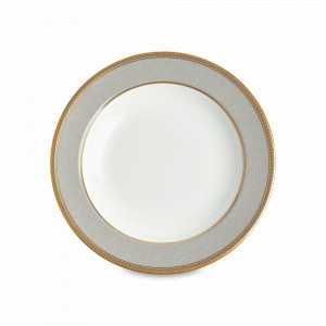 Тарелка суповая, 23 см, костяной фарфор, белый, серый, серия Renaissance, WEDGWOOD, Великобритания, Тарелки суповые
