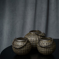 Подсвечник для интерьерной свечи BLACK GOLD, 16 см, стекло, металл, коричневый металлик, ROOMERS FURNITURE, Нидерланды_00816660048663518031.jpg