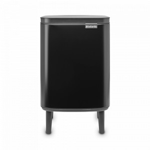 Контейнер для мусора на ножках, 7 л, нержавеющая сталь, черный матовый, серия BO HI, BRABANTIA, Бельгия, BRABANTIA (Бельгия)