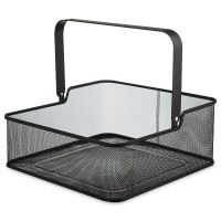 Корзина для хранения квадратная Ferrant, 30.5 х 30.5 х 12.5 см, металл, черный, BERGENSON BJORN, Великобритания