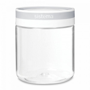 Банка для сыпучих продуктов, 770 мл, тритан, белый, серия Tritan, SISTEMA, Новая Зеландия, Tritan SISTEMA