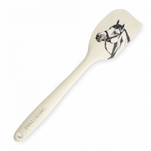 Лопатка -шпатель Конь, 27 см, силикон, молочный, серия Horse, ANNA LAFARG, Китай, НОВИНКИ