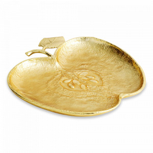 Блюдо «Яблоко», 24 х 25,5 х 2 см, нержавеющая сталь, золотистый, серия Flights Of Fancy, MICHAEL ARAM, США, MICHAEL ARAM (США)