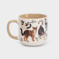 Кружка «Коты», 400 мл, фарфор, белый, бежевый, серия Pets, ANNA LAFARG, Китай_00822620048169237529.jpg