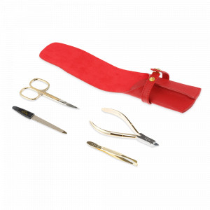 Набор маникюрный в футляре, 4 предмета, DEWAL, Германия, Домашний маникюрный набор