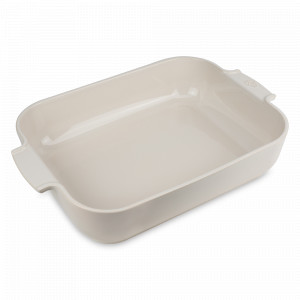 Форма для запекания прямоугольная, 40 х 25.7 см, 5.2 л, керамика, кремовый, серия Ecru, PEUGEOT CERAMIC, Франция, Скидка до -35% на PEUGEOT CERAMIC