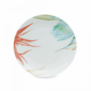 Тарелка десертная, 20 см, фарфор, белый, декор, HOMEFEEL, Россия, Тарелки