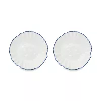 Набор из 2-х десертных тарелок, 16 см, фарфор, белый, синий, серия Santorini, LIBERTY JONES, Россия, 