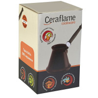 Керамическая турка, объем: 0,5 л, материал: керамика, дерево, нержавеющая сталь, размер: 21 х 32 х 11,5, цвет: шоколад, серия Ibriks, CERAFLAME, Бразилия_00780780070373913990.jpg