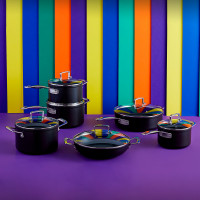 Кастрюля с крышкой, 18 см, алюминий, стекло, черный, серия No Colour, LE CREUSET, Франция_00802980037630856289.jpg