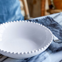 Салатник White, 23.5 см, 1 л, керамика, белый, серия Pearl, COSTA NOVA, Португалия_00815340058248849051.jpg