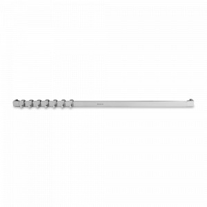 Держатель настенный, 7 крючков, 60 см, нержавеющая сталь, стальной, BRABANTIA, Бельгия, Кухонные принадлежности BRABANTIA