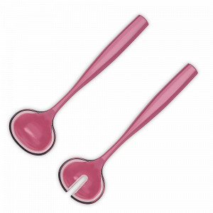 Набор столовых приборов для салата, 2 предмета, 28 см, розовый, серия Dolcevita, GUZZINI, Италия, GUZZINI (Италия)