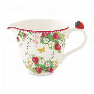 Молочник , 220 мл, фарфор, серия Jardin Des Fraises, EASY LIFE (R2S), Италия, Jardin Des Fraises EASY LIFE R2S