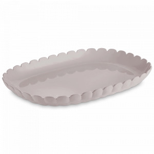 Поднос овальный, пластик (SAN), 45 х 31 см, серо-бежевый, серия Tiffany, GUZZINI, Италия, GUZZINI (Италия)