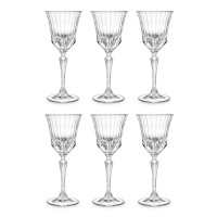 Набор из 6-ти бокалов для вина, 220 мл, хрустальное стекло, серия Adagio, RCR, Италия