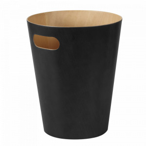 Контейнер мусорный Woodrow, материал: дерево, размер: 23 х 28 х 23 см, цвет: черный, UMBRA, Канада, UMBRA (Канада)
