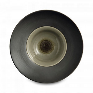 Тарелка для пасты, 29 см, фарфор, серый, серия Ekate, LE COQ, Италия, Тарелки для пасты