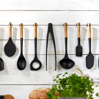 Щипцы , 31 см, силикон, дерево, черный, серия La Cocotte, STAUB, Франция_00799800035049696404.jpg